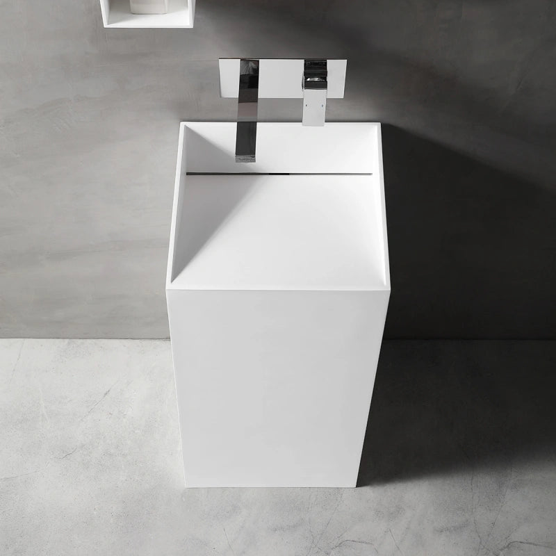 MonBlari Pedestal Sink Pedestal Freestanding Washbasins 500mm