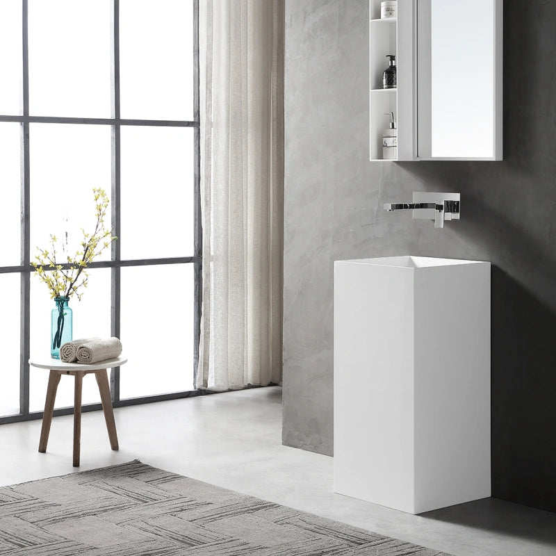 MonBlari Pedestal Sink Pedestal Freestanding Washbasins 500mm