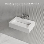 MonBlari TW-G272 Solid Surface Wall-Mounted Basin 600mm