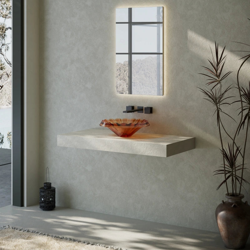 MonBlari VENUS Series Clear Transparent Bathroom Vessel Sink