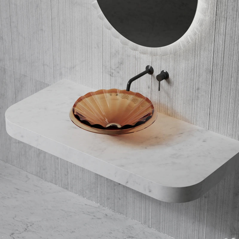 MonBlari VENUS Series Clear Transparent Bathroom Vessel Sink