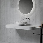 MonBlari VENUS Series Sculptural Ruffle Marble Countertop Basin