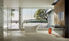 MonBlari XA-169 Acrylic Soaking Tub Single Slipper Freestanding Bathtub