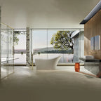 MonBlari XA-169 Acrylic Soaking Tub Single Slipper Freestanding Bathtub