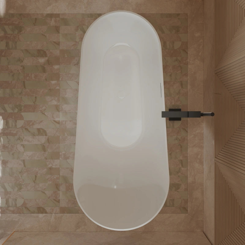 MonBlari XA-169 Acrylic Soaking Tub Single Slipper Freestanding Bathtub