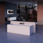 MonBlari Solid Surface Back-to-Wall Baths 1300,1400,1500,1600,1700mm Double Ended