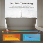 MonBlari XA-8898 White Solid Surface Freestanding Bathtub 1800mm