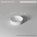 MonBlari XA-A10 Solid Surface Countertop Basin Bathroom Sink 360mm