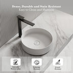 MonBlari XA-A10 Solid Surface Countertop Basin Bathroom Sink 360mm