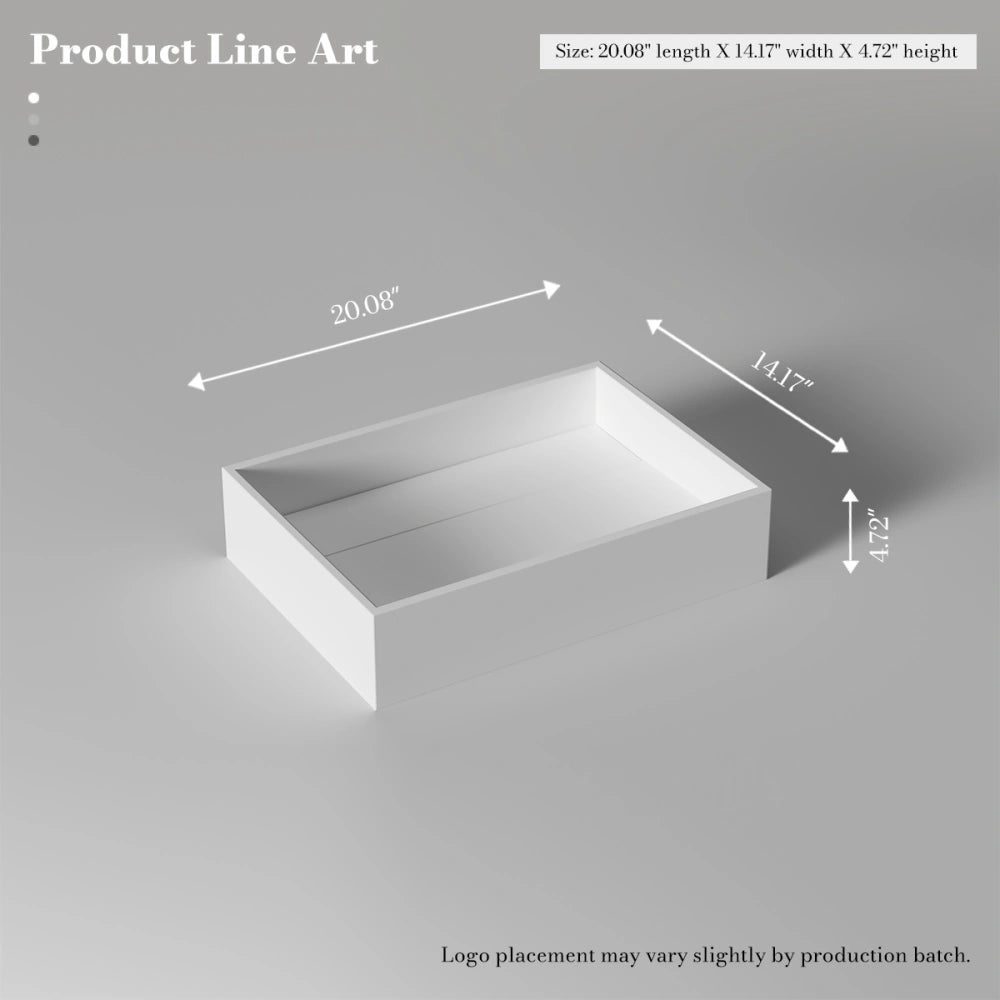MonBlari XA-A32B Solid Surface Countertop Basin 510mm - 600mm