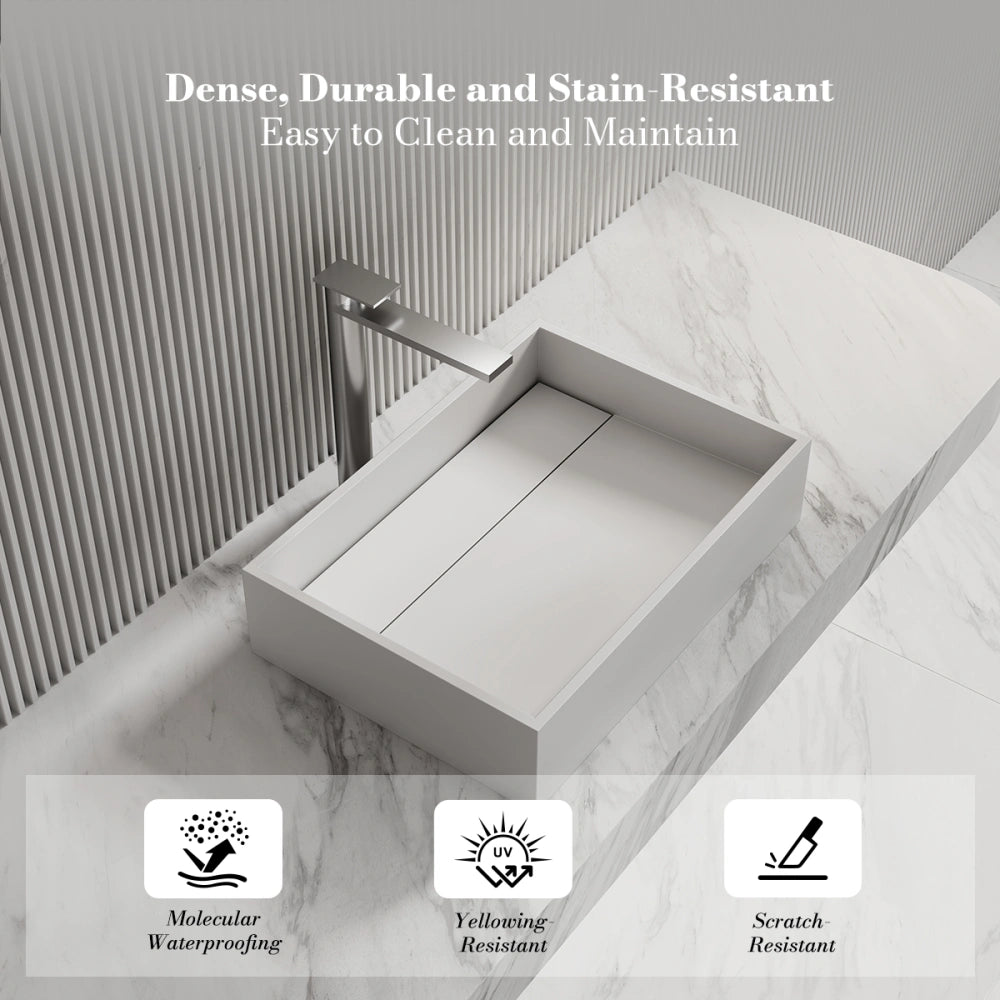 MonBlari XA-A32B Solid Surface Countertop Basin 510mm - 600mm