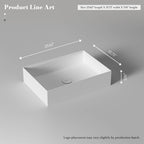 MonBlari XA-A32C Solid Surface Countertop Basin 600mm