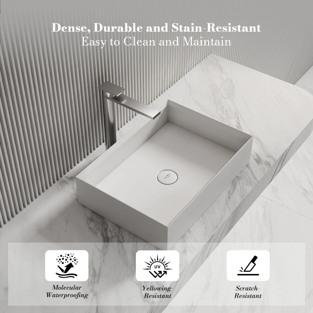 MonBlari XA-A32C Solid Surface Countertop Basin 600mm