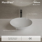 MonBlari XA-A72 White Solid Surface Countertop Basin 500mm