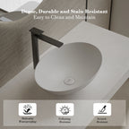 MonBlari XA-A72 White Solid Surface Countertop Basin 500mm