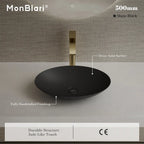MonBlari XA-A73 Black Solid Surface Countertop Basin 500mm