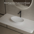 MonBlari XA-A73 White Solid Surface Countertop Basin 500mm