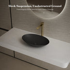 MonBlari XA-A73 Black Solid Surface Countertop Basin 500mm