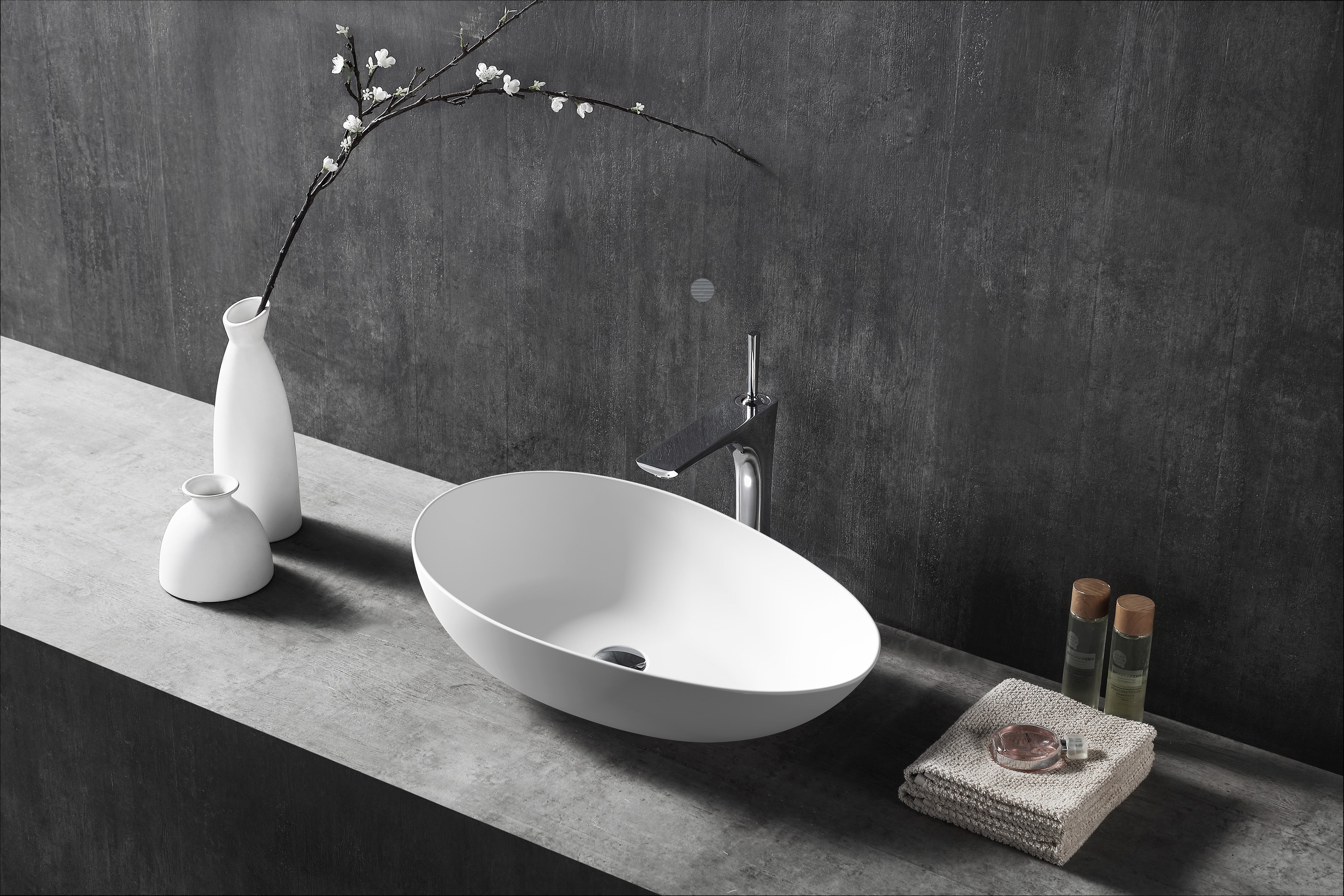 MonBlari XA-A75 Countertop Basin Right Side Top View Main image