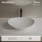 MonBlari XA-A76 White Solid Surface Countertop Basin 600mm