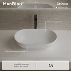MonBlari XA-A78 White Solid Surface Countertop Basin 560mm