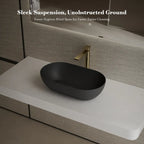 MonBlari XA-A78 Black Solid Surface Countertop Basin 560mm