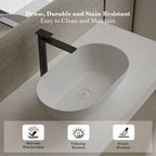 MonBlari XA-A78 White Solid Surface Countertop Basin 560mm
