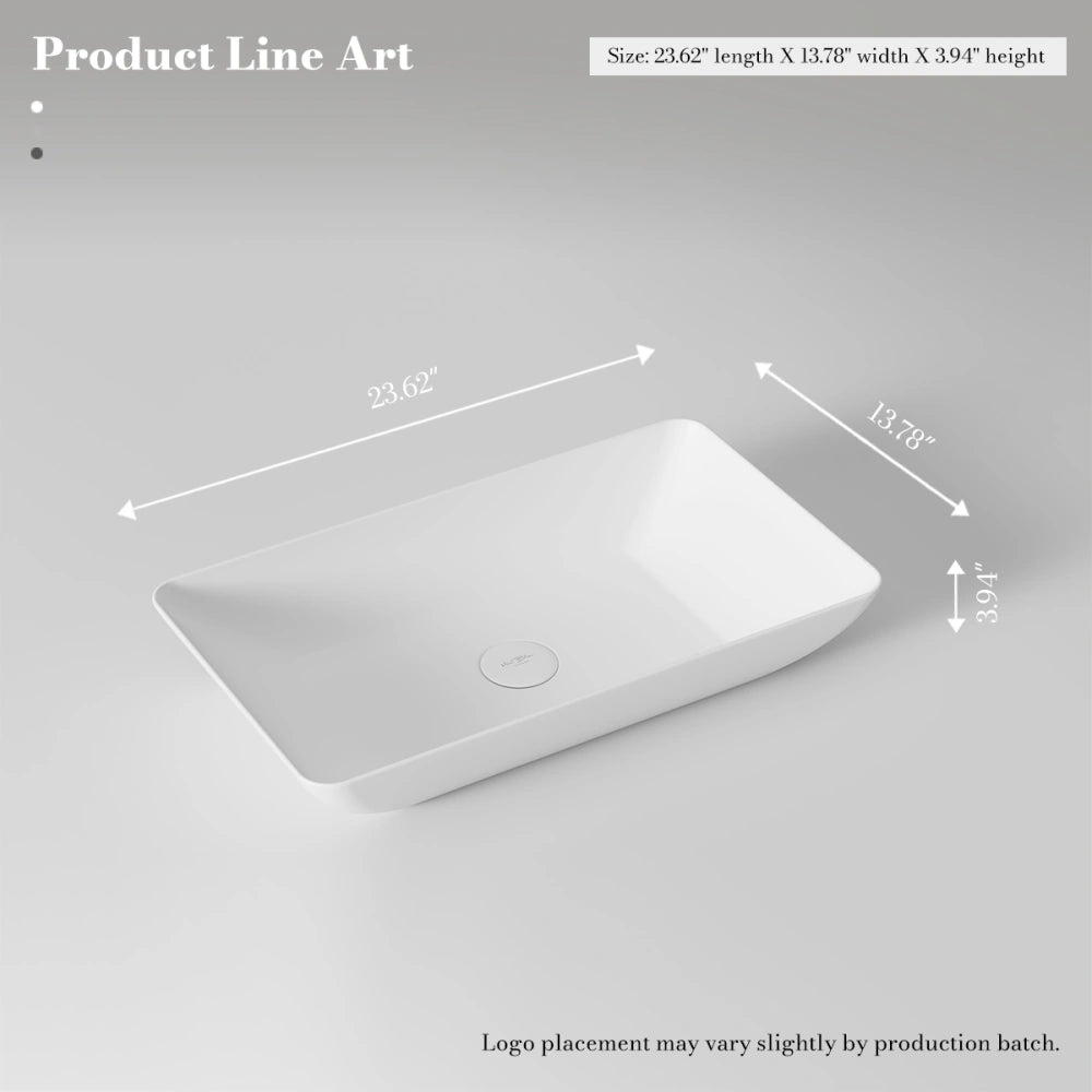 MonBlari XA-A81 Solid Surface Countertop Basin 600mm