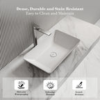 MonBlari XA-A81 Solid Surface Countertop Basin 600mm