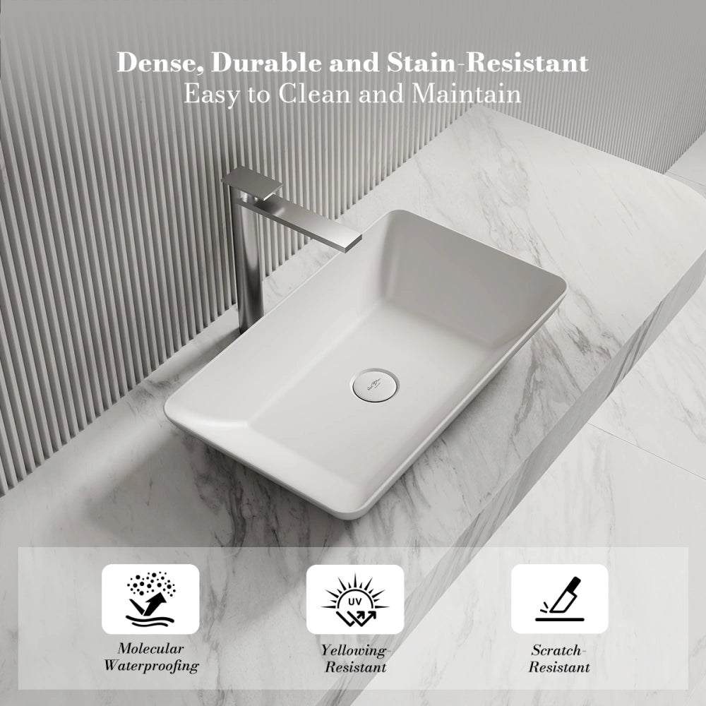 MonBlari XA-A81 Solid Surface Countertop Basin 600mm