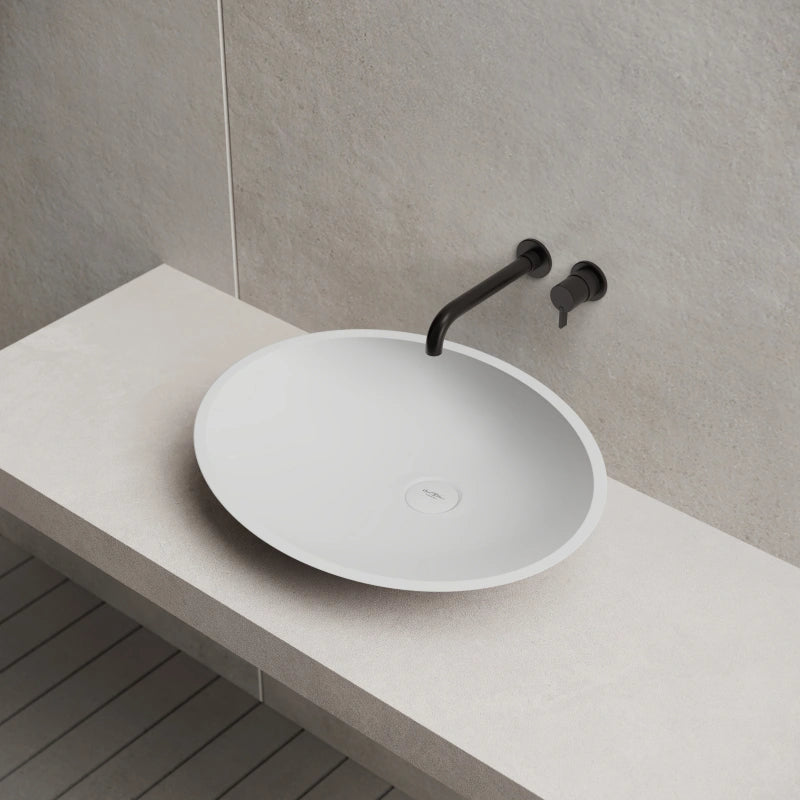MonBlari Oval Solid Surface Bowl Countertop Wash Basin 535mm