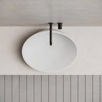 MonBlari Oval Solid Surface Bowl Countertop Wash Basin 535mm