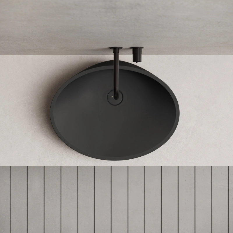 MonBlari Oval Solid Surface Bowl Countertop Wash Basin 535mm