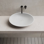 MonBlari Oval Solid Surface Bowl Countertop Wash Basin 535mm