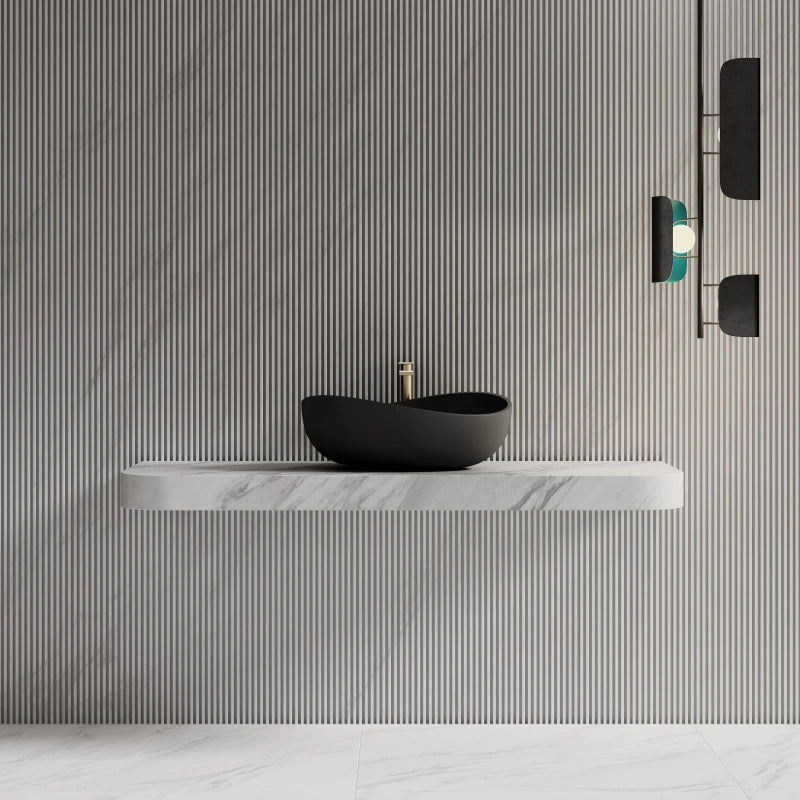 MonBlari Sink Basin Solid Surface Countertop Basins 600mm