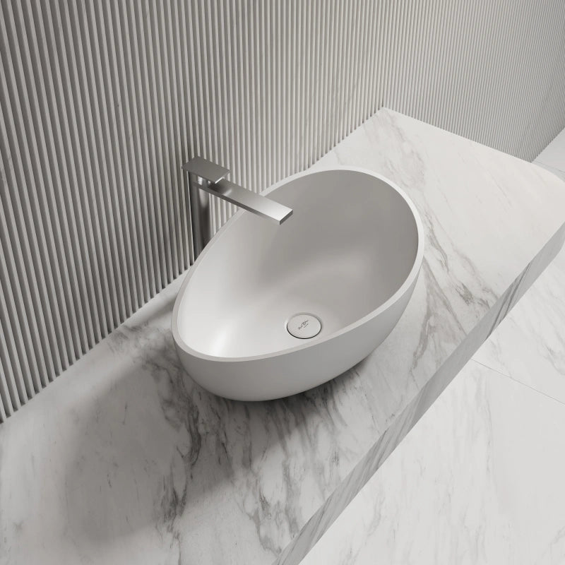 MonBlari Sink Basin Solid Surface Countertop Basins 600mm