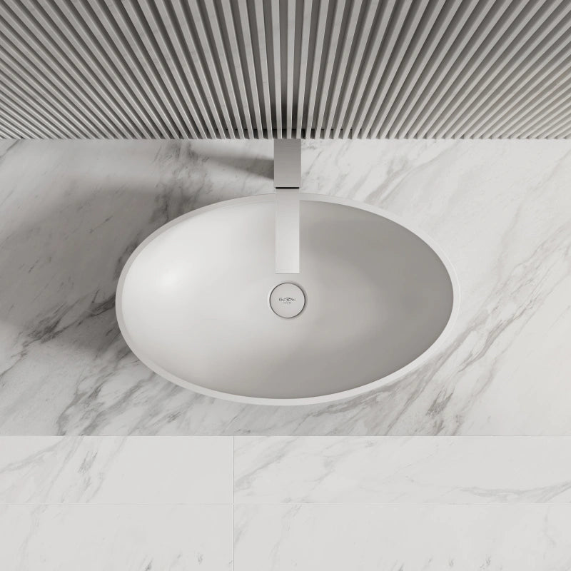 MonBlari Sink Basin Solid Surface Countertop Basins 600mm