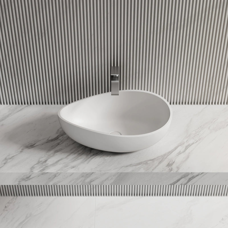 MonBlari Sink Basin Solid Surface Countertop Basins 600mm