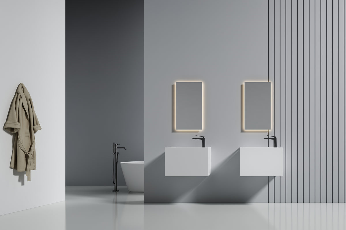 MonBlari XA-G32-L/R Solid Surface Wall-Mounted Basin
