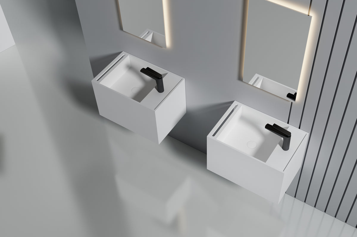 MonBlari XA-G32-L/R Solid Surface Wall-Mounted Basin