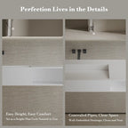 MonBlari XA-G62L Solid Surface Wall-Mounted Sink 870mm - 1200mm