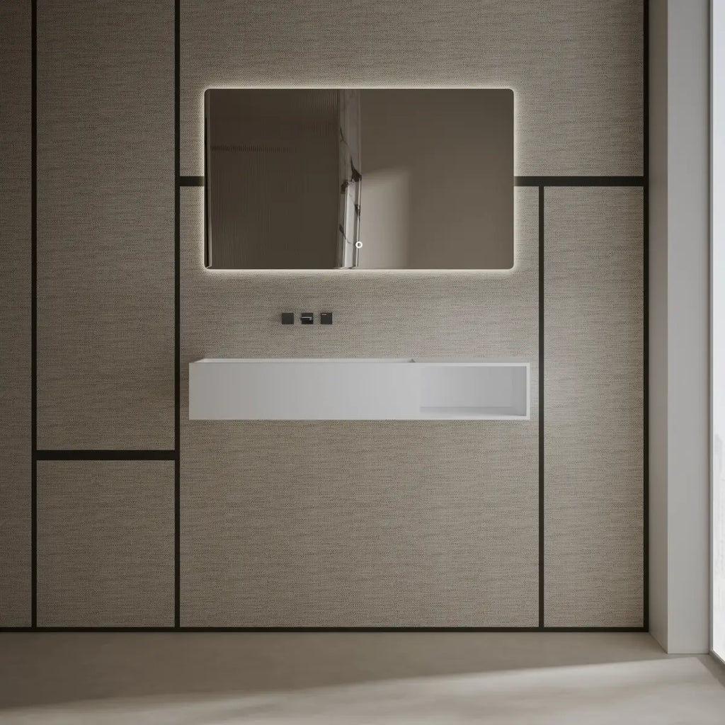 MonBlari XA-G62L Solid Surface Wall-Mounted Sink 870mm - 1200mm