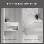 MonBlari XA-G70 Solid Surface Wall-Mounted Basin 550mm