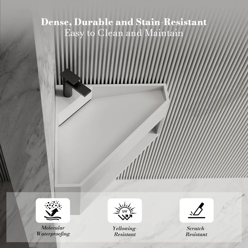 MonBlari XA-G70 Solid Surface Wall-Mounted Basin 550mm