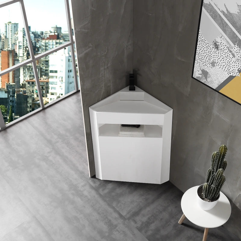 MonBlari Pedestal Basins Corner Space-Saving 1-Hole