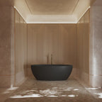 MonBlari XY-1007 Black Acrylic Freestanding Bathtubs 1500mm - 1700mm