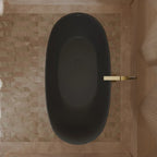 MonBlari XY-1007 Black Acrylic Freestanding Bathtubs 1500mm - 1700mm