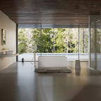 Monblari XY-2005 White Acrylic Fluted Freestanding Bathtub 1500mm-1700mm