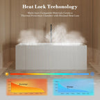 Monblari XY-2005 White Acrylic Freestanding Bathtub 1500mm-1700mm