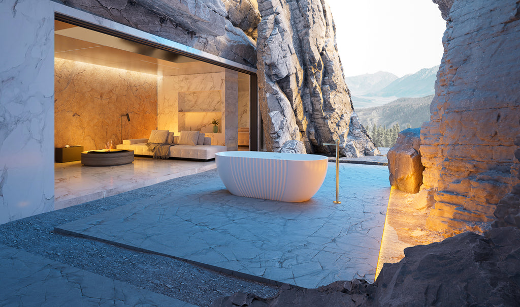 MonBlari XY-5001 Freestanding Bath Diagonal View